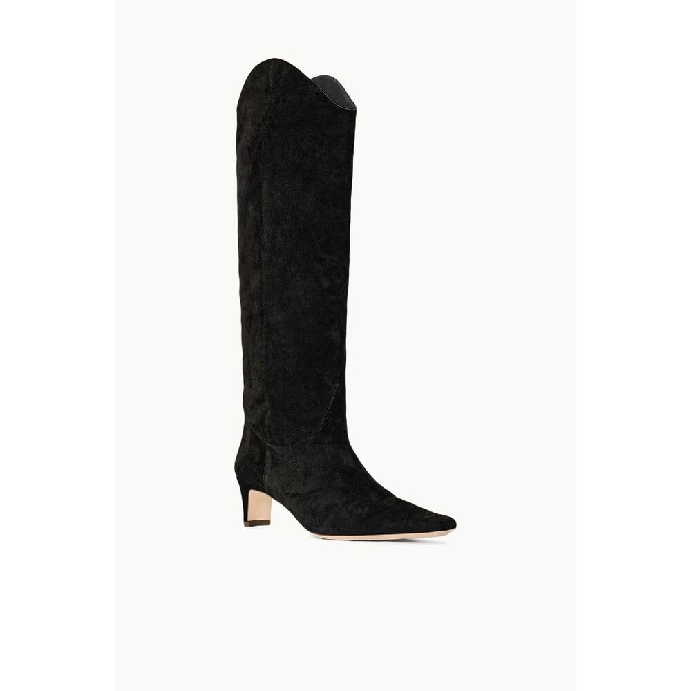 STAUD WESTERN WALLY BOOT BLACK SUEDE EU38/US8 $495 - Picture 2 of 12